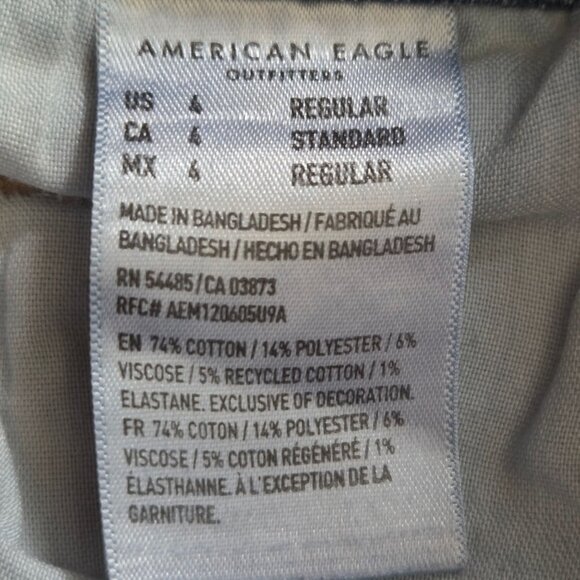 American Eagle Outfittters Mom Jeans Medium Wash Size 4 Regular - Picture 13 of 14